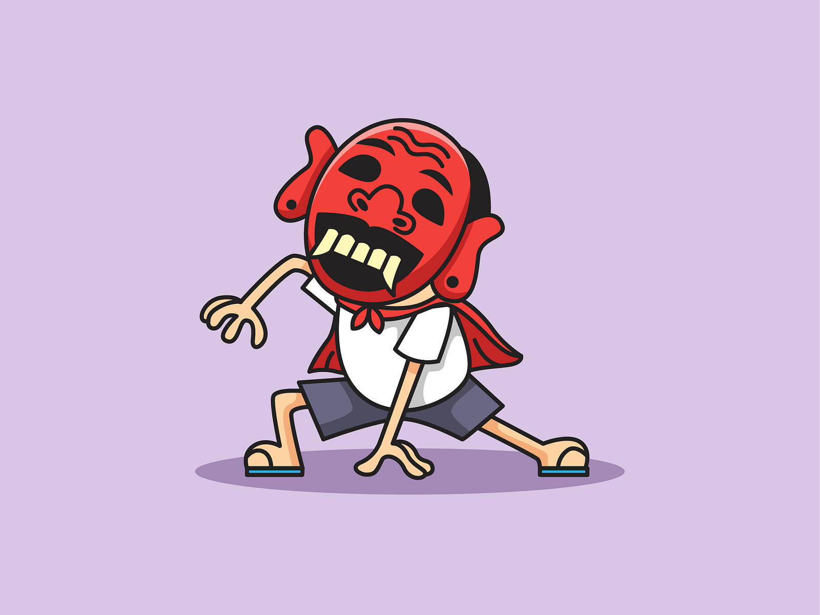 Cute Mask boy by Yogi Pranata on Dribbble