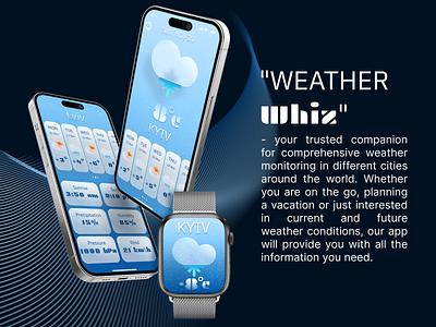 "WeatherWhiz" design ios mobile app ui ux uxui