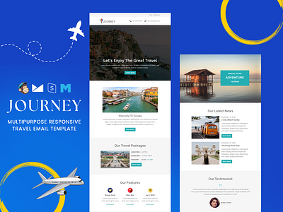 Journey – Multipurpose Responsive Travel Email Template flight booking journey
