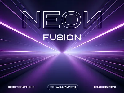 NEON FUSION WALLPAPER PACK fusion futuristic graphic design lights neon neonic wallpaper