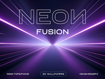 NEON FUSION WALLPAPER PACK fusion futuristic graphic design lights neon neonic wallpaper