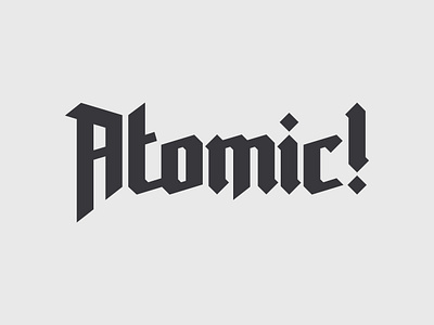 Atomic! branding design logo