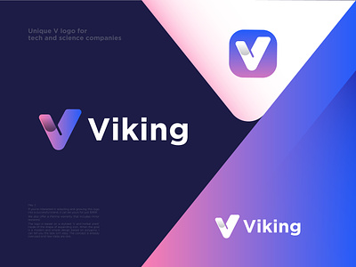 Viking Logo Design blockchain branding colorful logo icon identity letter logo logotype mark monogram symbol typography vector