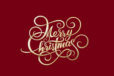 Merry Christmas Lettering calligraphic calligraphy card classic elegant font gold greeting lettering merry christmas poster script typographic typography vector vintage