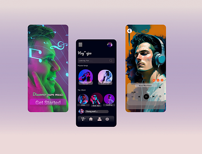 Music-Song app ☕🌙 app music app ui