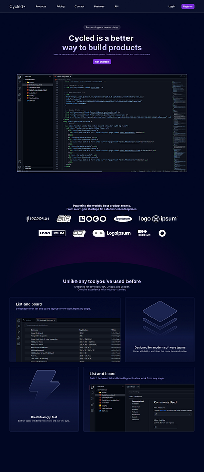 Cycled 👨‍💻 branding design figma landing pafe landing page design ui ui design ux ux design website design