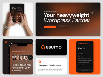 Landing Page Redesign | ESUMO branding gradient graphic design landing page logo orange ui uidesign ux