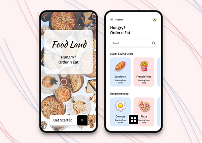 Redesigned Food App app design app ui branding design figma food food delivery mobile app mobile app ui redesign ui uiux visual design