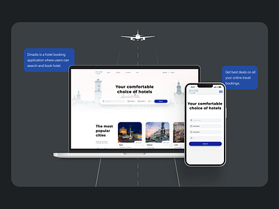 Dinadis Business Travel animation booking design development digitalagency interface mobile redesign research travel ui ux web webdesign website