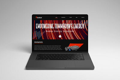 Redox Energy Landing Page design energy graphic design landing page ui ux web design