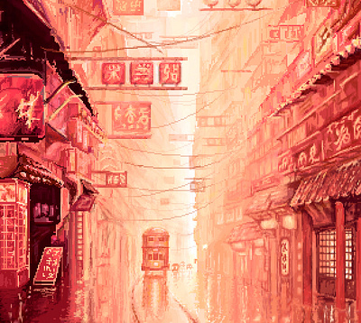 Pixel street 2d adobe photoshop art design digital digital art digital painting illustration