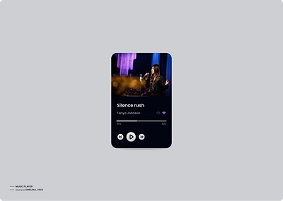 Music player app design dark mode music music player ui
