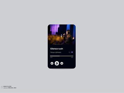 Music player app design dark mode music music player ui