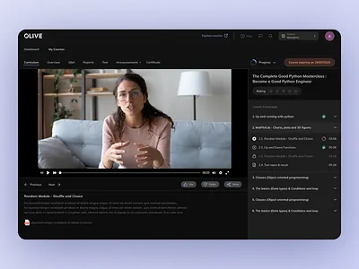 E-Learning Platform - Case Study app application button card dashboard graphic design home menu minimal mobile app mobile ui music page payment player profile task manager ui ux video