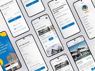 Real Estate App Concept app design design ui uidesign ux ux design