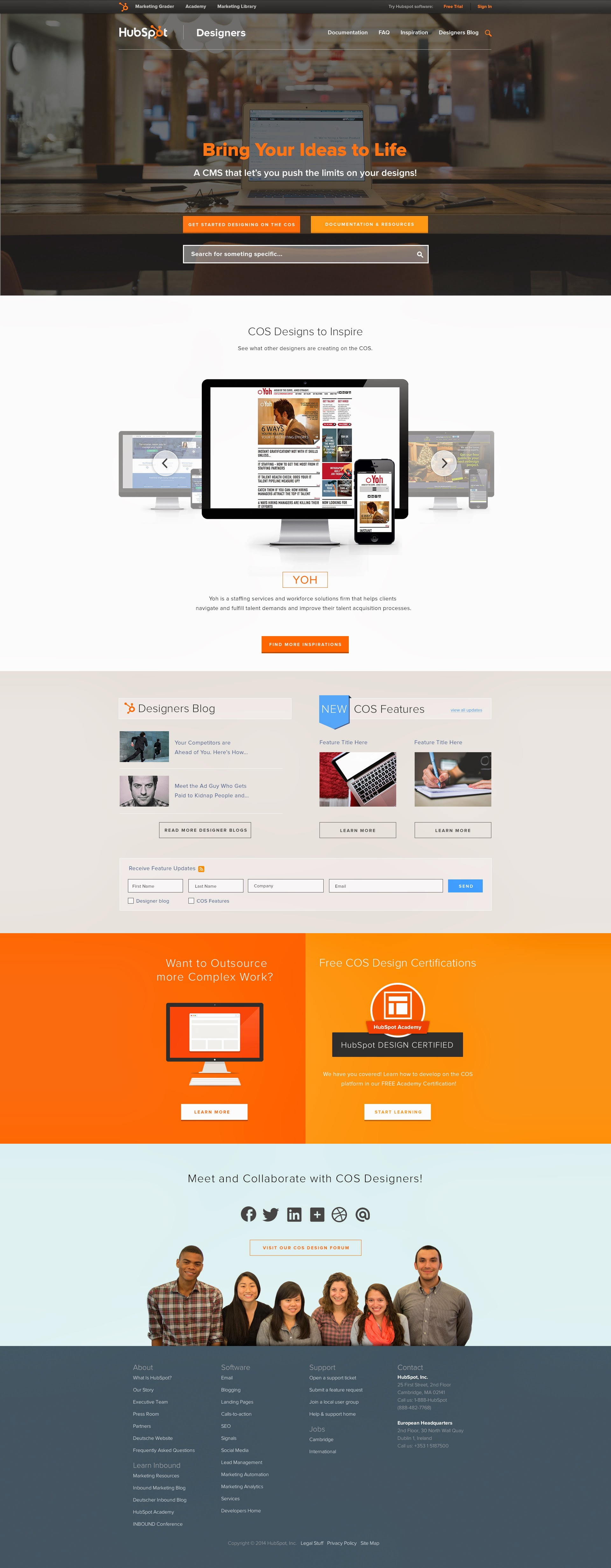 HubSpot Designers Inspiration Portal adobexd animation app code crm css design figma homepage hubspot illustration inspiration ui ux webdesign