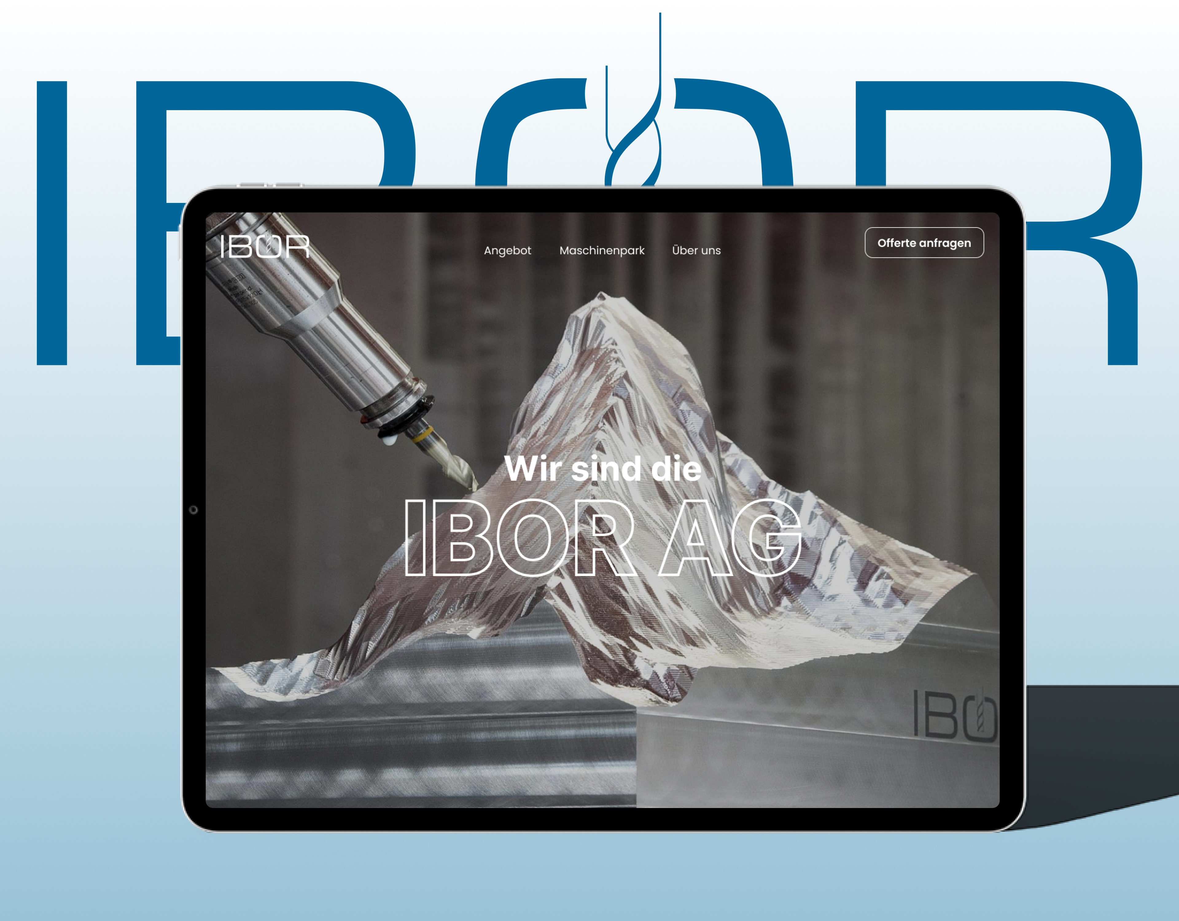 Ibor AG: Precision Web Design for a Swiss CNC Manufacturer b2b design branding clean ui contech corporate design system figma heritage industrial design interaction design landing page manufacturing motion design motion graphics product design responsive design ui design ux design web design webflow