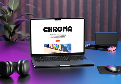 Chroma - Visual Exploration branding motion design responsive design uiux visual identity web design