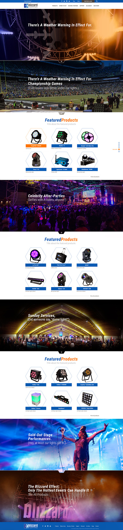 Blizzard Homepage - Parallax and Animations adobexd animation ecommerce figma graphic design shopify ui ux web webdesign