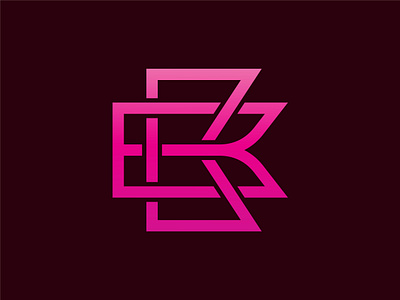 BK KB Lettermark brand identity branding design lettering lettermark logo logotype mark minimalist monogram type typography vector