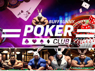 BUFFBUNNY POKER Game Design graphic design poker
