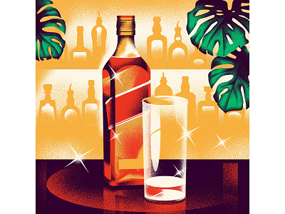 How To Make a Sustainable Cocktail? (III) advertising bar beverages branding food glass illustration magazine red still life vintage whiskey yellow