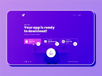 Web2App Download Page UI app branding design home landing page ui ux web website