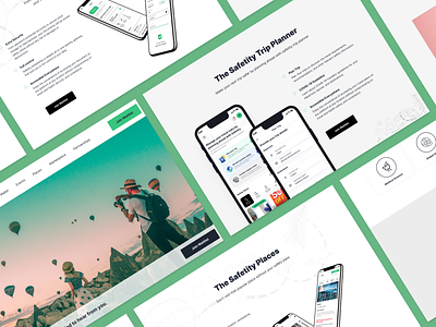 Travel Safety App Landing Page landing page design travel app travel safety ui design uiux design ux design waitlist website design