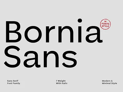 Bornia Sans Family Fonts animation branding design font graphic design illustration logo motion graphics typography ui