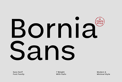 Bornia Sans Family Fonts animation branding design font graphic design illustration logo motion graphics typography ui