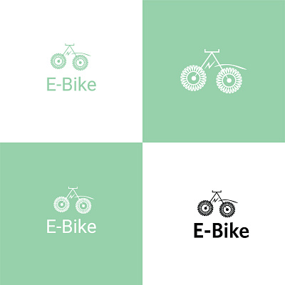 E-bike Logo Design bike branding design ebike electronic graphic design illustration letter logo logo typography vector