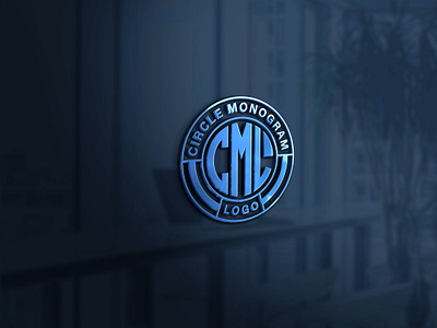CML Or CMD Initial Circle Monogram Logo design branding