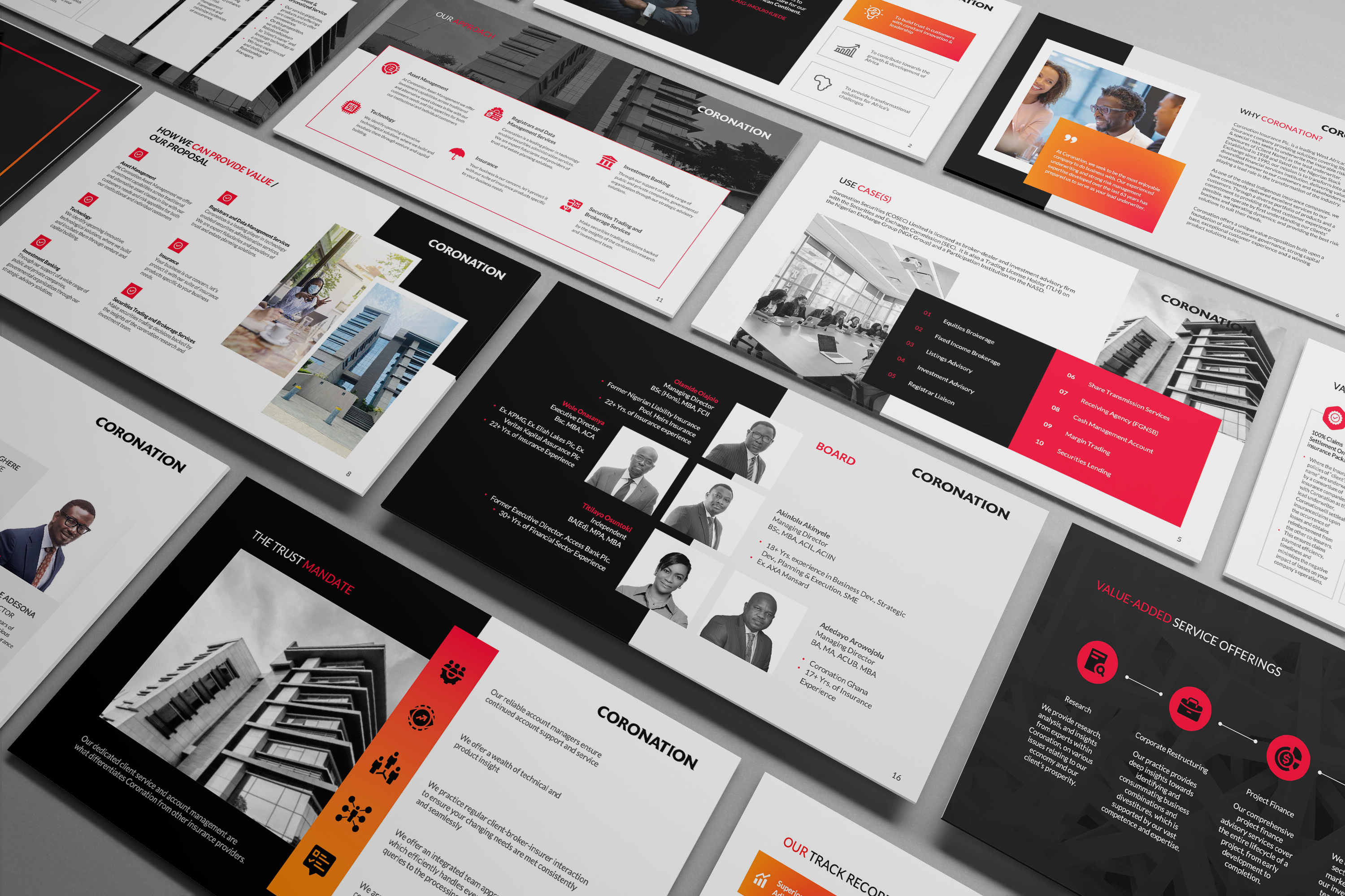 Example of Coronation Pitch Deck