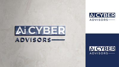 Ai Cyber Advisor Logo Design ai cyber advisor logo ai cyber advisor logo design branding combination mark design graphic design illustrator logo logo design vector word mark