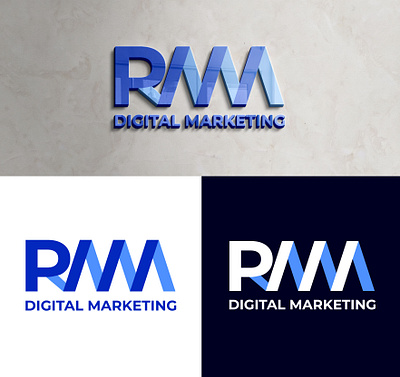 RMM Digital Marketing Logo branding combination mark design digital marketing logo graphic design illustrator logo logo design rmm digital marketing logo rmm logo vector