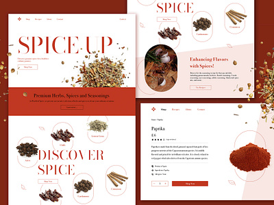 Spice Up Website graphic design ui website