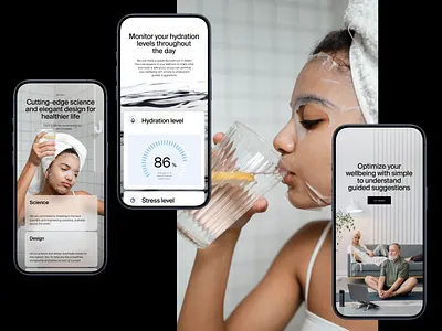 DSL Mobile Website Design branding design graphic design health healthy lifestyle hydration interaction design interface mobile design mobile website responsive design responsive website ui user experience user interface ux web web design web marketing website