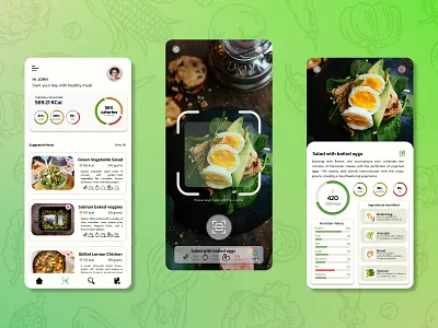 NutriSmart - Comprehensive Nutritional Analysis 3d animation app branding colours dribble figma food scanner fooddy freepick google graphic design logo mockups motion graphics scanner ui ui ux ux desigins ux food scanner