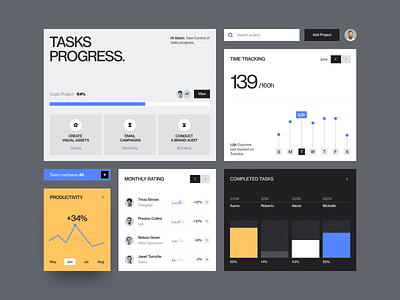 Trackky UI design interface product service startup ui ux web website
