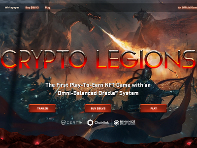 Crypto Legions - Web Design branding graphic design ui web design