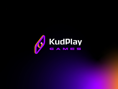 KudPlay brand branding dark design development eyes font games identity illustration iphone kud letter logo logotype phone play shine