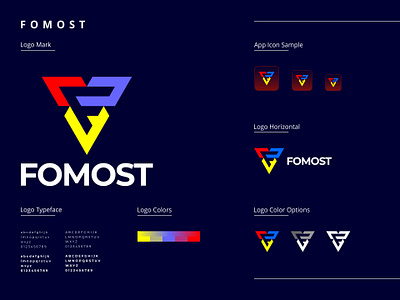 FOMOST - Logo Design - Branding app branding clean design graphic design illustration logo ui ux vector