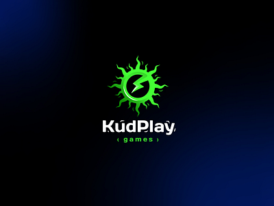 KudPlay brand branding design develop development energy font games green identity illustration kud letter logo logotype play radiation sun