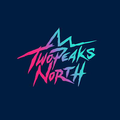 Two Peaks North artist branding composer dj hils logotipo logotype magic music peaks production sing singer typography vector