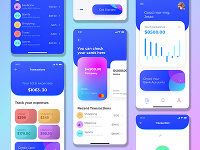 Money- A Finance App design finance app ios app mobile app responsive design ui uiux ux