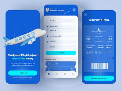 Flight Booking App Exploration application ui color design flight booking app minimal mobile app mobile application typography ui ui design uiux ux ux design visual