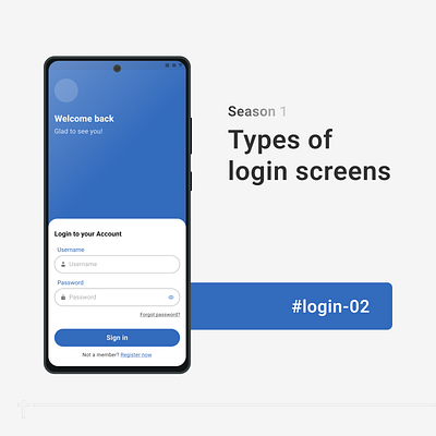 #02 - Types of login screens app design design interface login pd product design ui ui design ux design