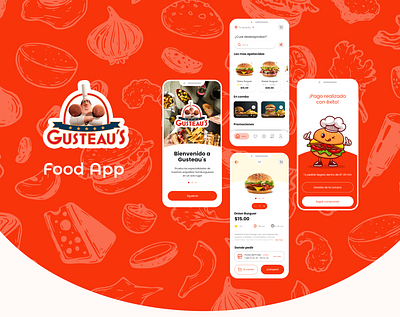 Gusteau´s app app delivery design figma food minimal ui uidesigne ux