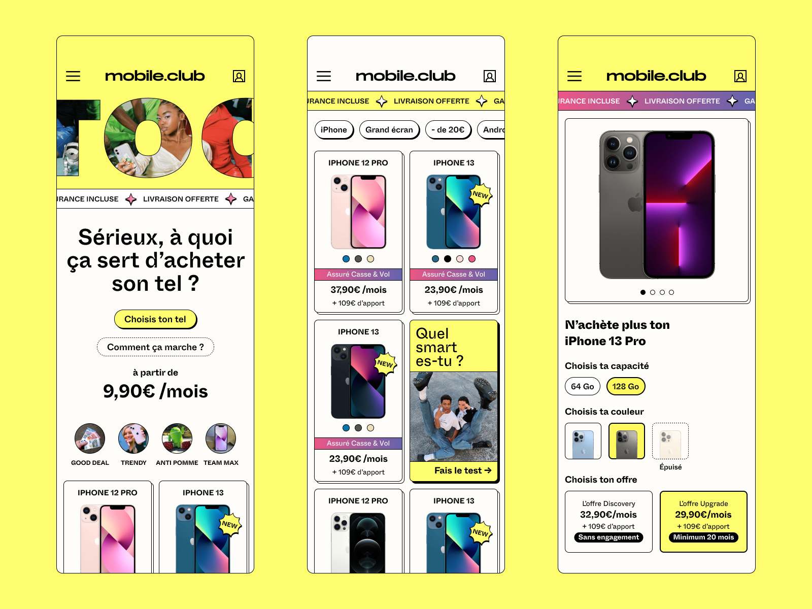 Mobile.Club brand branding identity iphone logo logotype mobile phone website