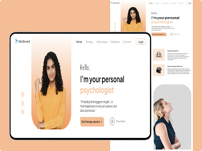 Psychologist website idea